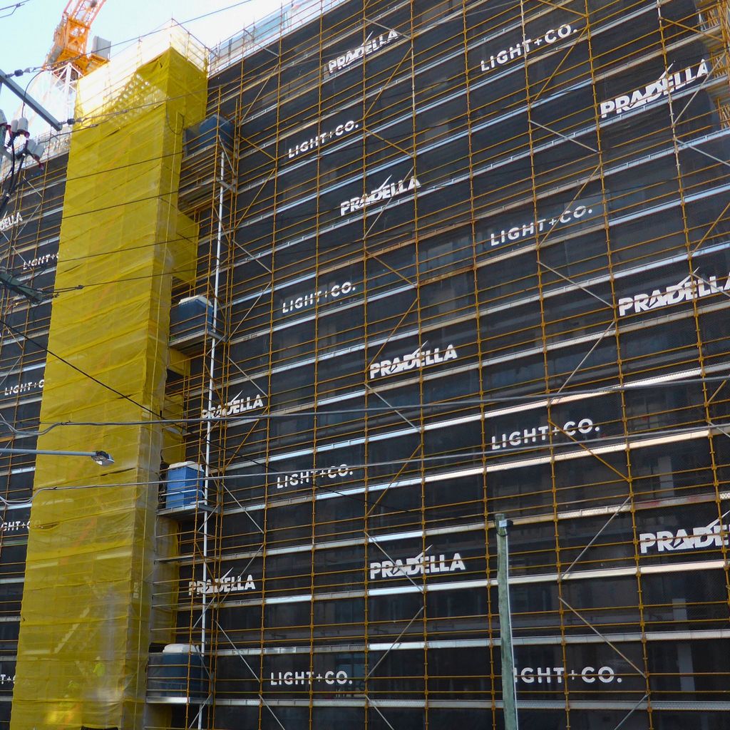 Pradella | FlameX Scaffmesh Building Wrap